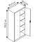 Stahlschrank 08921-00 S10104 lichtgrau 93,0 x 50,0 x 195,0 cm, aufgebaut